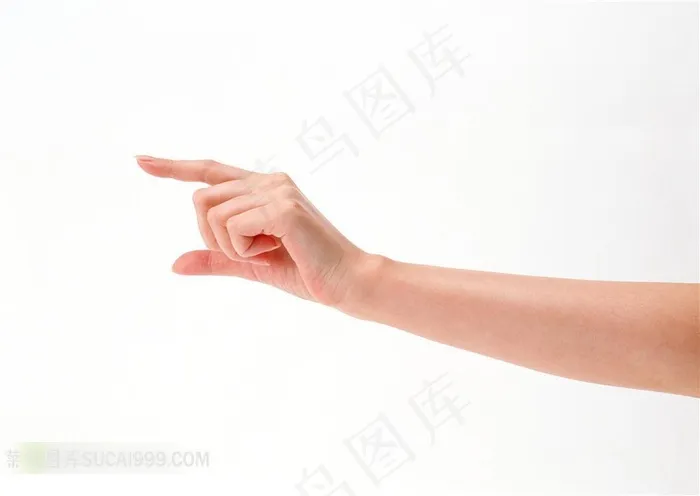 手势动作特写 手指比划宽度动作特写