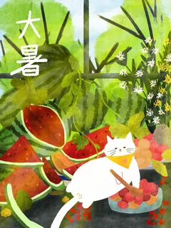 大暑海报节气素材 大暑海报节气素材