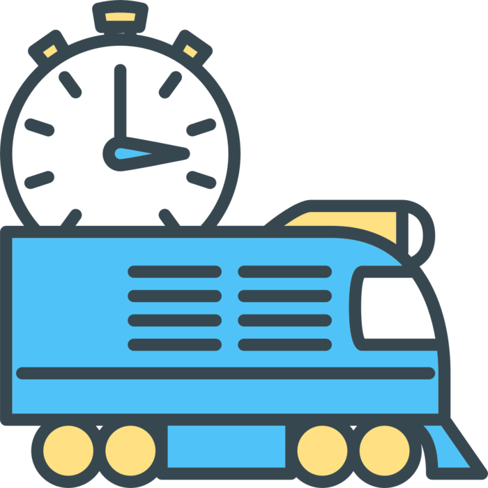 彩色火车头图标