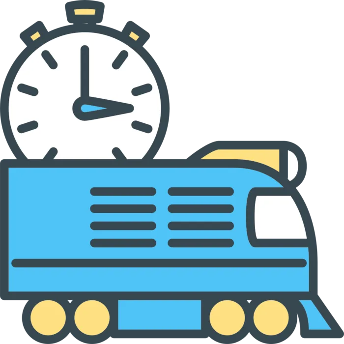 彩色火车头图标