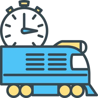 彩色火车头图标