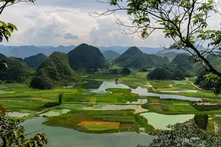 云南普者黑风景高清素材