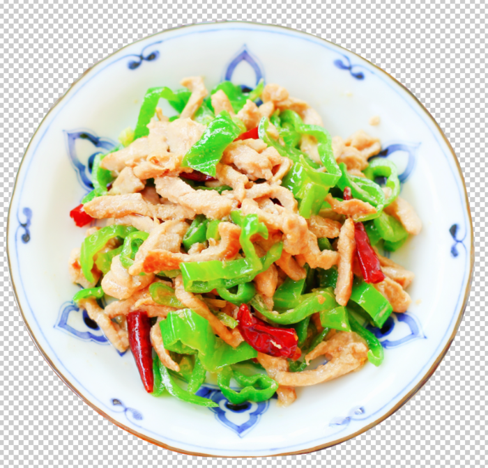 青椒肉丝免扣素材psd模版下载