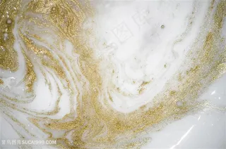 鎏金白色大理石底纹背景