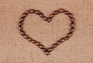 咖啡豆心形图片下载