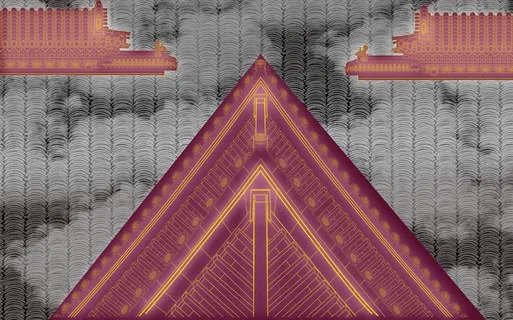 新中式古典装饰立瓦背景墙