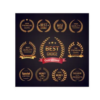 免抠标签设计矢量