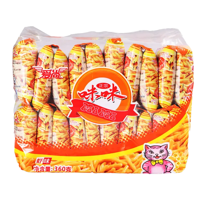 爱尚虾味咪咪小吃超市商品白底图免抠实物摄影png格式图片透明底
