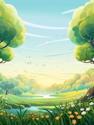 绿色清新户外草地背景