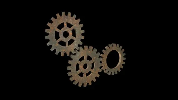 齿轮, 透明的, 阿尔法通道, 技术, 传送, 选项