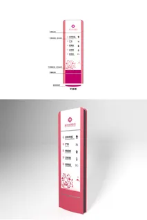医疗医院户外索引医院导视牌