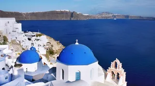 圣托里尼岛建筑局部图片