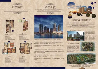 房地产简约大气广告三折页反面