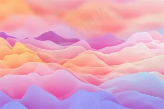 温暖色调多层云彩渐变色背景素材