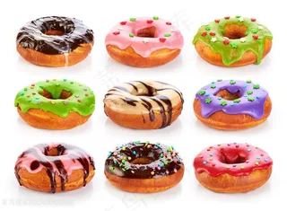 美味甜甜圈美食高清图片糕点图片