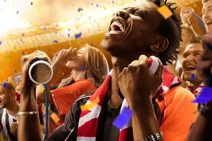 足球场狂欢的人群精美素材