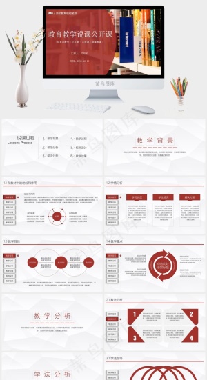 公开课
红色实景风标准PPT模板