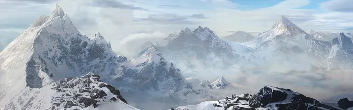 高清雪山雪景
