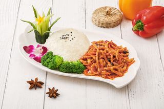 鱼香肉丝餐饮快餐盖浇饭产品成品高清大图