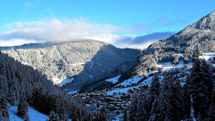 冬天自然背景风景