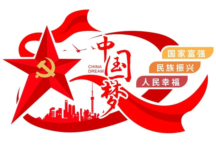 矢量中国梦党建文化墙cdr矢量模版下载