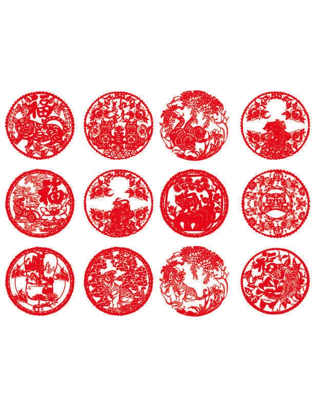 设计 老虎 装饰 新年ai矢量模版下载