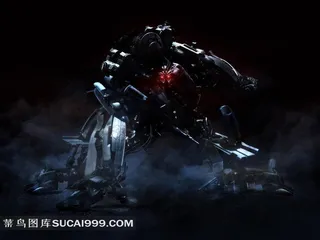 雄壮的机器人 动漫模型玩具素材