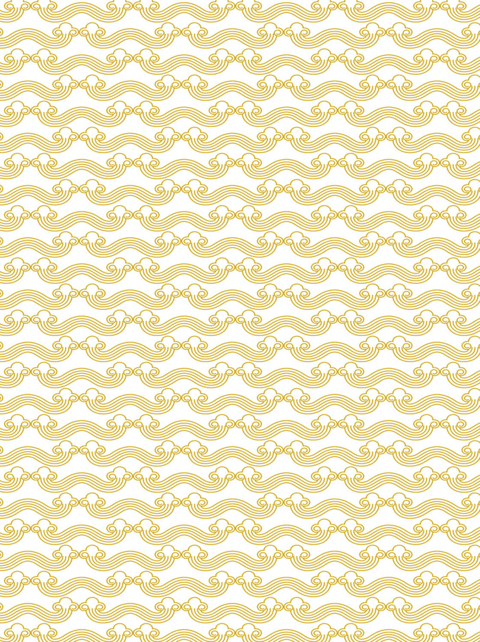 中国风复古中式祥云纹浪花纹背景海浪底纹理线纹PSD素材AI背景图案