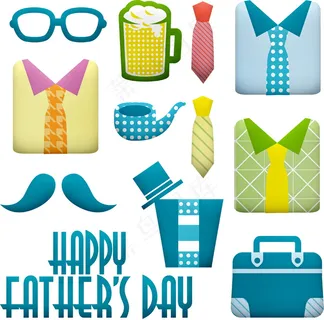 父亲节卡通用品图片