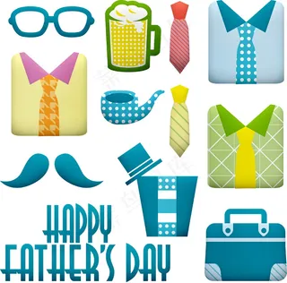 父亲节卡通用品图片