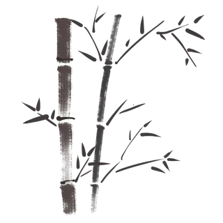竹子水墨画中国风国画墨水书法竹子画