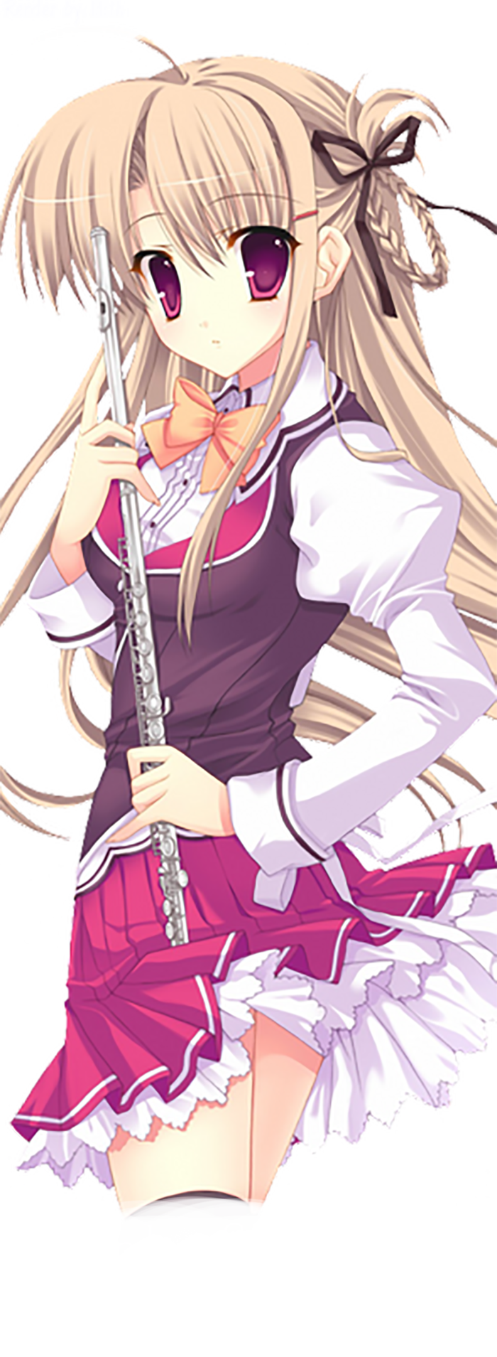 卡通黄发可爱女孩简笔人物素材