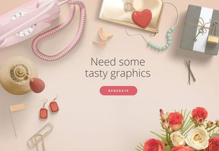 小清新首饰花vi背景俯视图