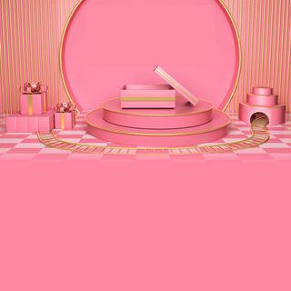 立体C4D场景电商首页主图直通车促销banner海报背景PSD素材