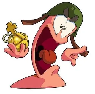 蠕虫游戏 PNG免抠