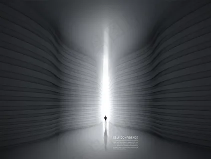 高端商业地产画册海报概念抽象场景设计模板