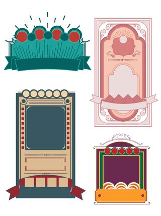 复古门头国潮港风传统文化矢量源文件