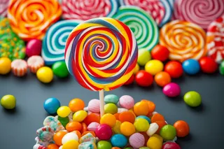 糖果棒棒糖摄影图