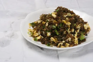 地皮菜炒鸡蛋 (1)