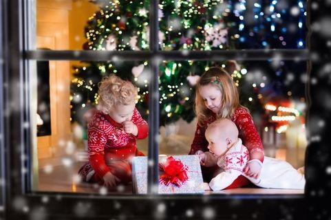 超精致的圣诞节小孩摄影