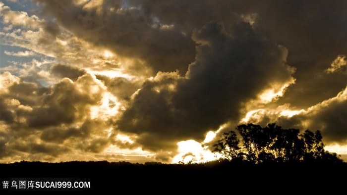 天空云朵风景画壁纸