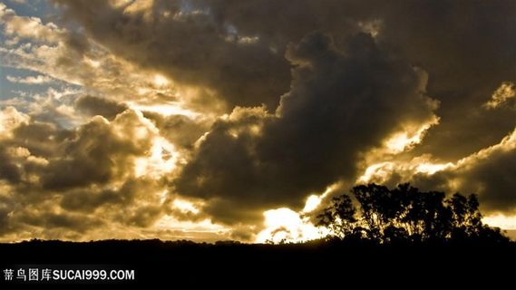 天空云朵风景画壁纸
