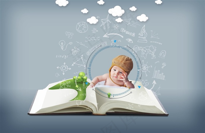 思考的宝宝图片