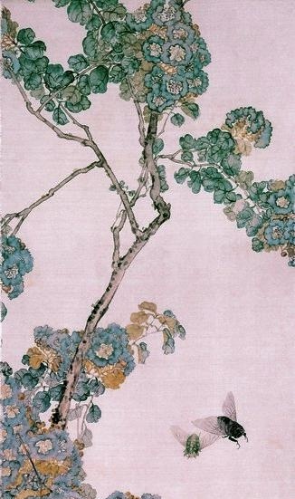 清居廉花卉四屏国画装饰艺术画