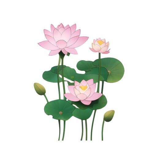 荷花莲花免抠