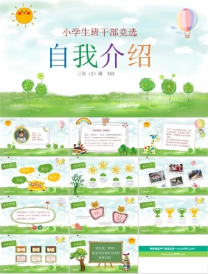 自我介绍PPT模板ppt模版预览图
