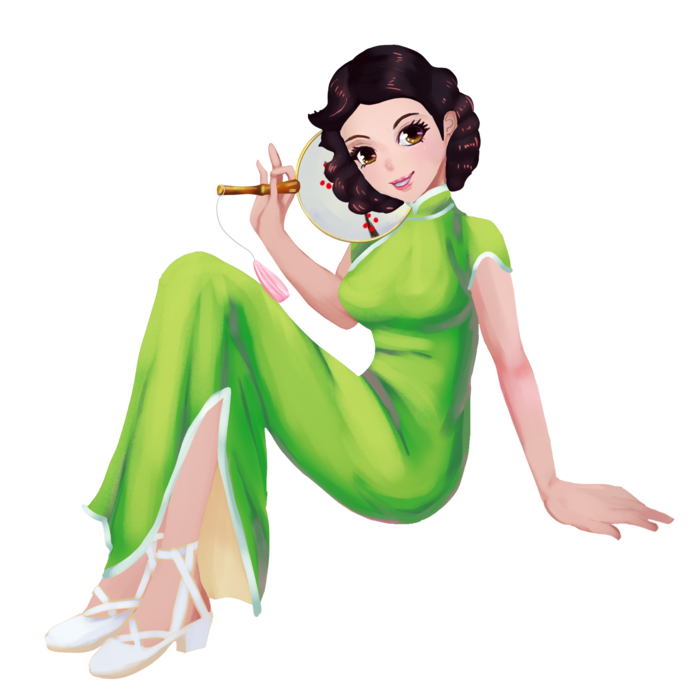 传统旗袍美女 (118)