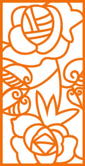 雕刻 田园 镂空 现代 边框