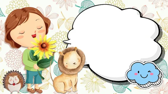 漫画可爱风对话框