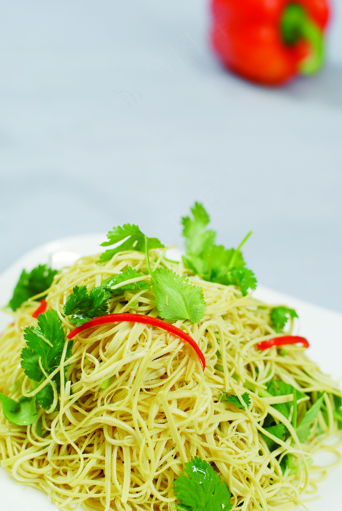  香菜豆皮 